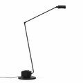 Adjustable Floor Lamp | Slim Metal LED Reading Lamp with Articulated Arm Lamps for modern home decor in Black color