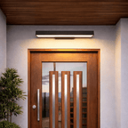 Black Motion Sensor Outdoor Light | Weather - Resistant LED Sconce | Dusk - to - Dawn Outdoor Lighting for modern home decor in 40cm color