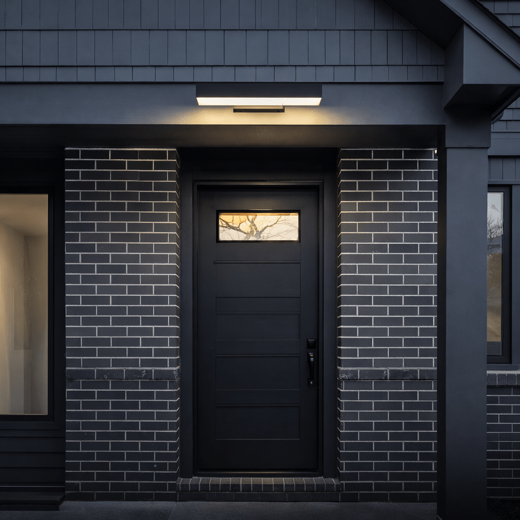 Black Motion Sensor Outdoor Light | Weather - Resistant LED Sconce | Dusk - to - Dawn Outdoor Lighting for modern home decor in 40cm color