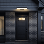 Black Motion Sensor Outdoor Light | Weather - Resistant LED Sconce | Dusk - to - Dawn Outdoor Lighting for modern home decor in 40cm color