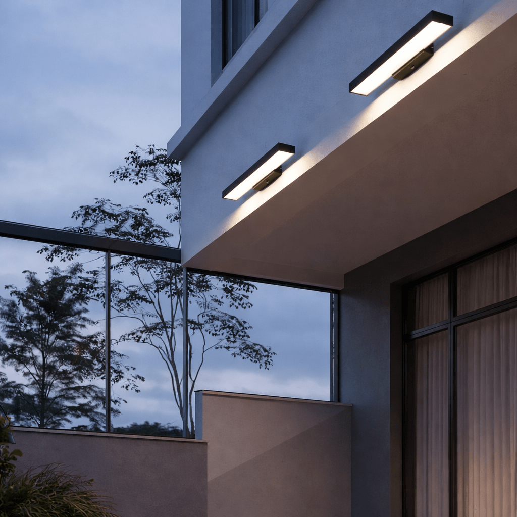 Black Motion Sensor Outdoor Light | Weather - Resistant LED Sconce | Dusk - to - Dawn Outdoor Lighting for modern home decor in 40cm color