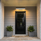 Black Motion Sensor Outdoor Light | Weather - Resistant LED Sconce | Dusk - to - Dawn Outdoor Lighting for modern home decor in 40cm color