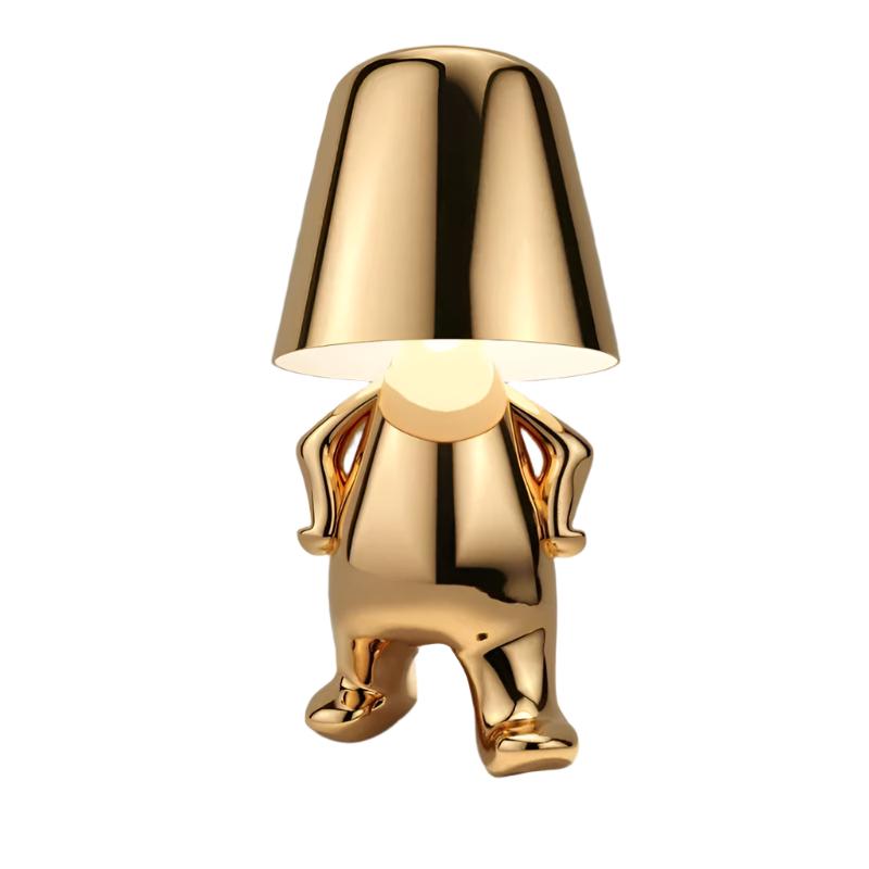 Cordless Table Lamp Character | Cordless Touch LED Accent Lamp for Bedroom and Living Room Lamps for modern home decor in Gold color