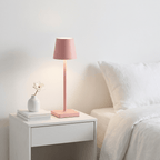 Cordless Table Lamp | Scandinavian Minimalist Aluminium LED Lamp with Touch Control Lamps for modern home decor in Black color