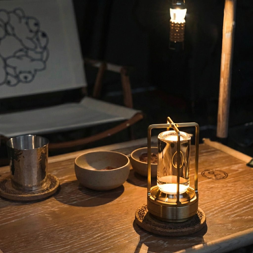 Crystal Table Lamp | Touch Control Stainless Steel Bedside LED Lamp Lamps for modern home decor in Black color