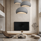 Fiberglass Pendant Light | Minimalist Wabi Sabi Design for Kitchen Lighting Lighting for modern home decor in White color