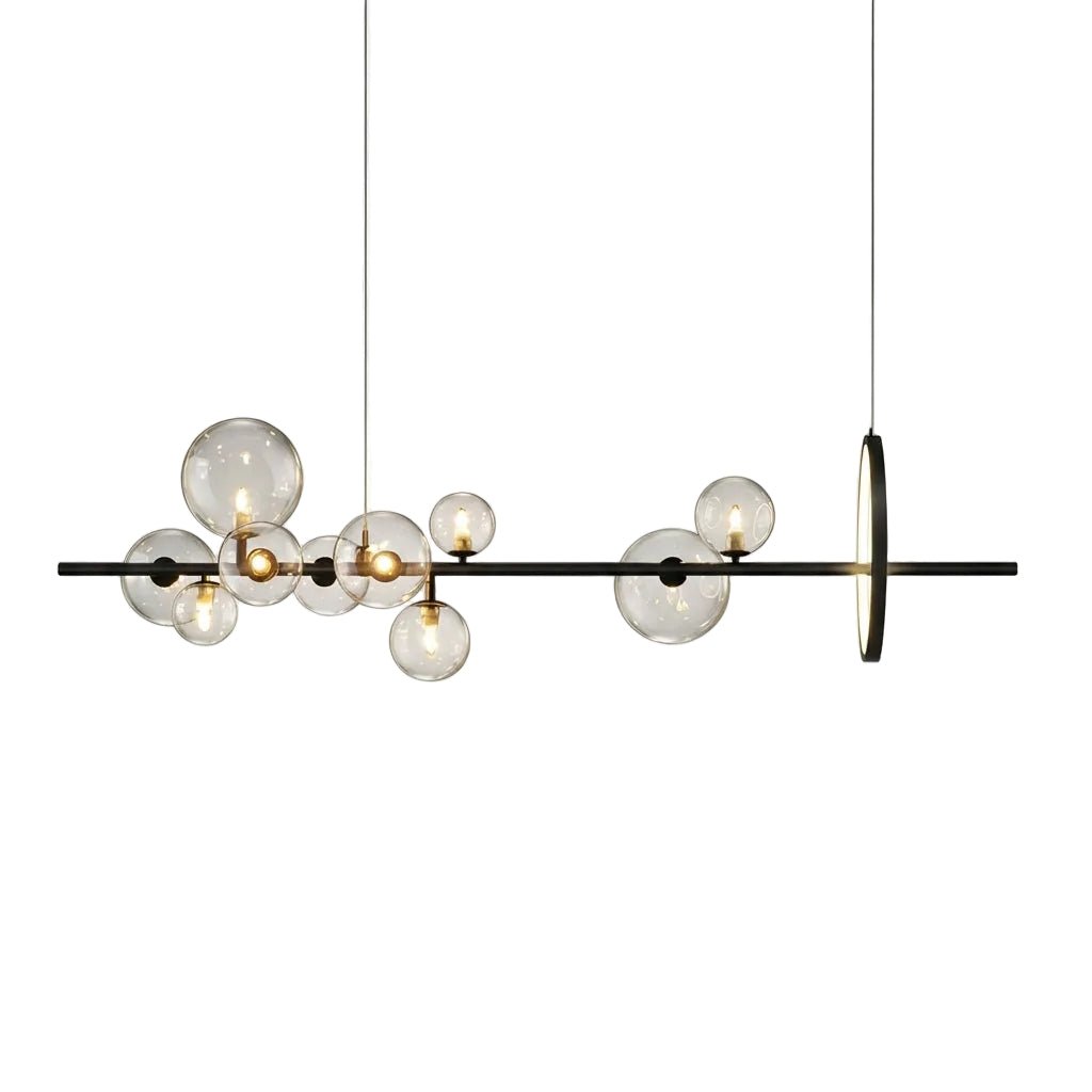 Glass Orbs Pendant Light | Industrial G9 Chandelier for Kitchen & Dining Pendant Lights for modern home decor in 120cm color