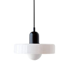 Glass Pendant Light | Modern Brushed Metal Adjustable Kitchen Hanging Fixture Pendant Lights for modern home decor in White Glass color