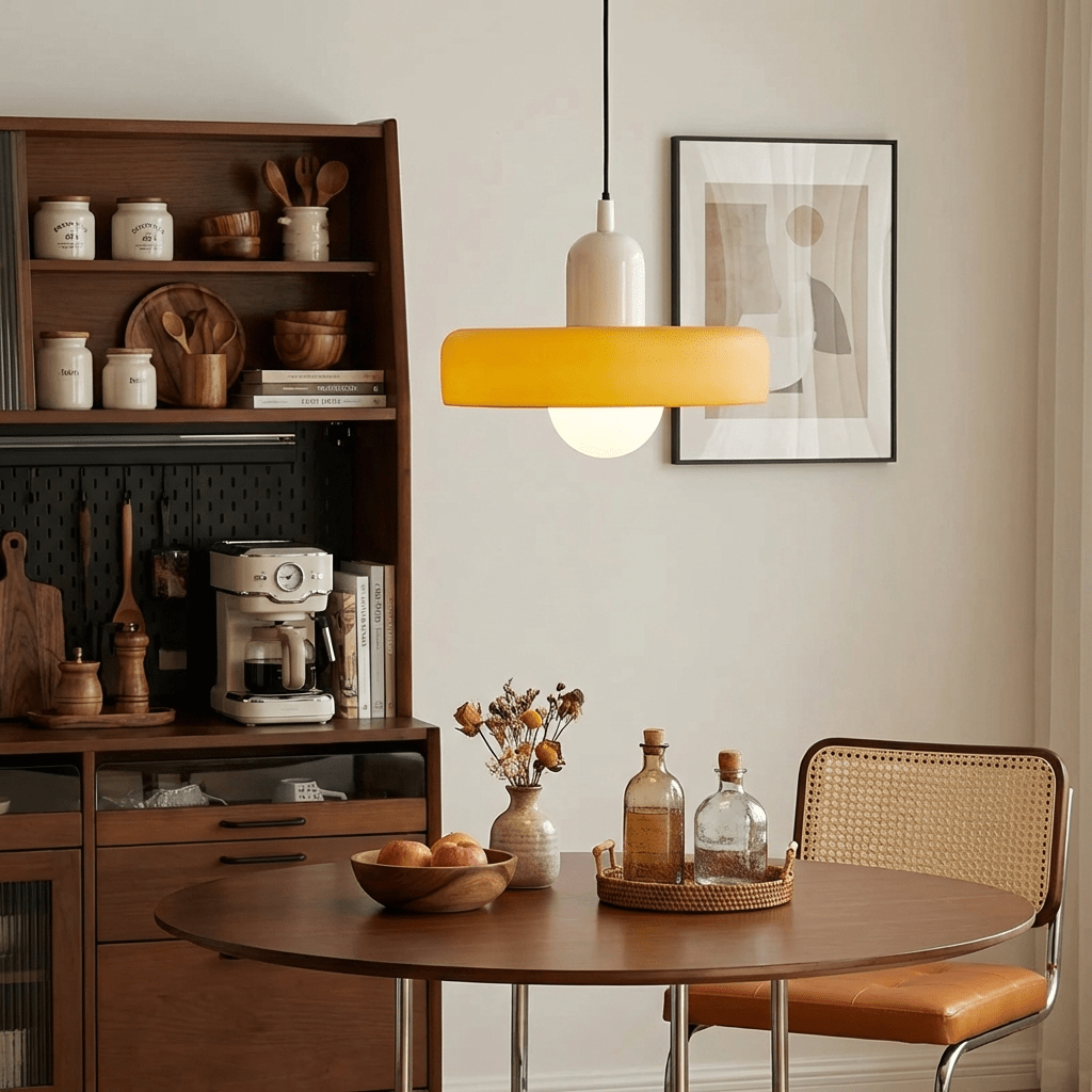 Glass Pendant Light | Modern Brushed Metal Adjustable Kitchen Hanging Fixture Pendant Lights for modern home decor in White Glass color