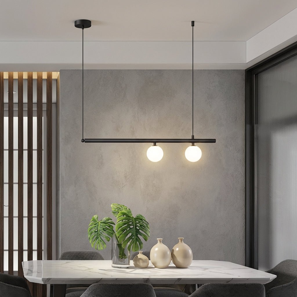 Glass Pendant Light | Nordic Adjustable Height Kitchen Lighting Fixture Lighting for modern home decor in Gold color