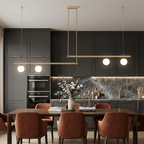 Glass Pendant Light | Nordic Adjustable Height Kitchen Lighting Fixture Lighting for modern home decor in Gold color