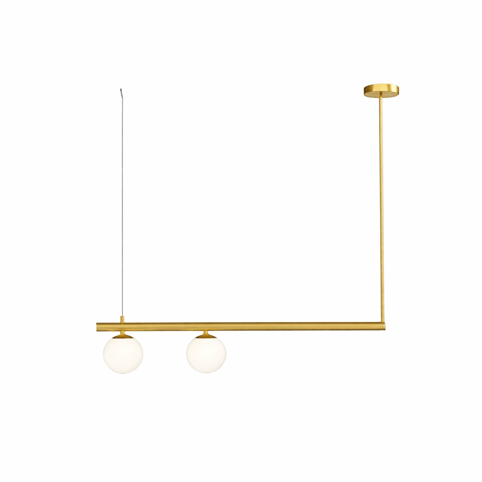 Glass Pendant Light | Nordic Adjustable Height Kitchen Lighting Fixture Lighting for modern home decor in Gold color