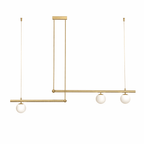 Glass Pendant Light | Nordic Adjustable Height Kitchen Lighting Fixture Lighting for modern home decor in Gold color