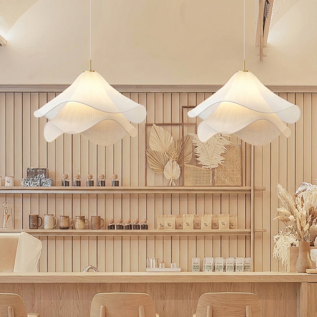 Japandi Pendant Light | Fabric Ceiling Fixture for Modern Dining And Kitchen Lighting Lighting for modern home decor in Ø40cm color