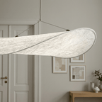 LED Ceiling Pendant Light | Silk Fabric Shade with Metal Frame for Dining & Living Spaces Lighting for modern home decor in 40cm color