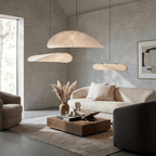 LED Ceiling Pendant Light | Silk Fabric Shade with Metal Frame for Dining & Living Spaces Lighting for modern home decor in 40cm color