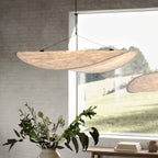 LED Ceiling Pendant Light | Silk Fabric Shade with Metal Frame for Dining & Living Spaces Lighting for modern home decor in 40cm color
