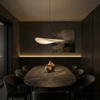 LED Ceiling Pendant Light | Silk Fabric Shade with Metal Frame for Dining & Living Spaces Lighting for modern home decor in 40cm color