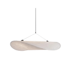 LED Ceiling Pendant Light | Silk Fabric Shade with Metal Frame for Dining & Living Spaces Lighting for modern home decor in 40cm color