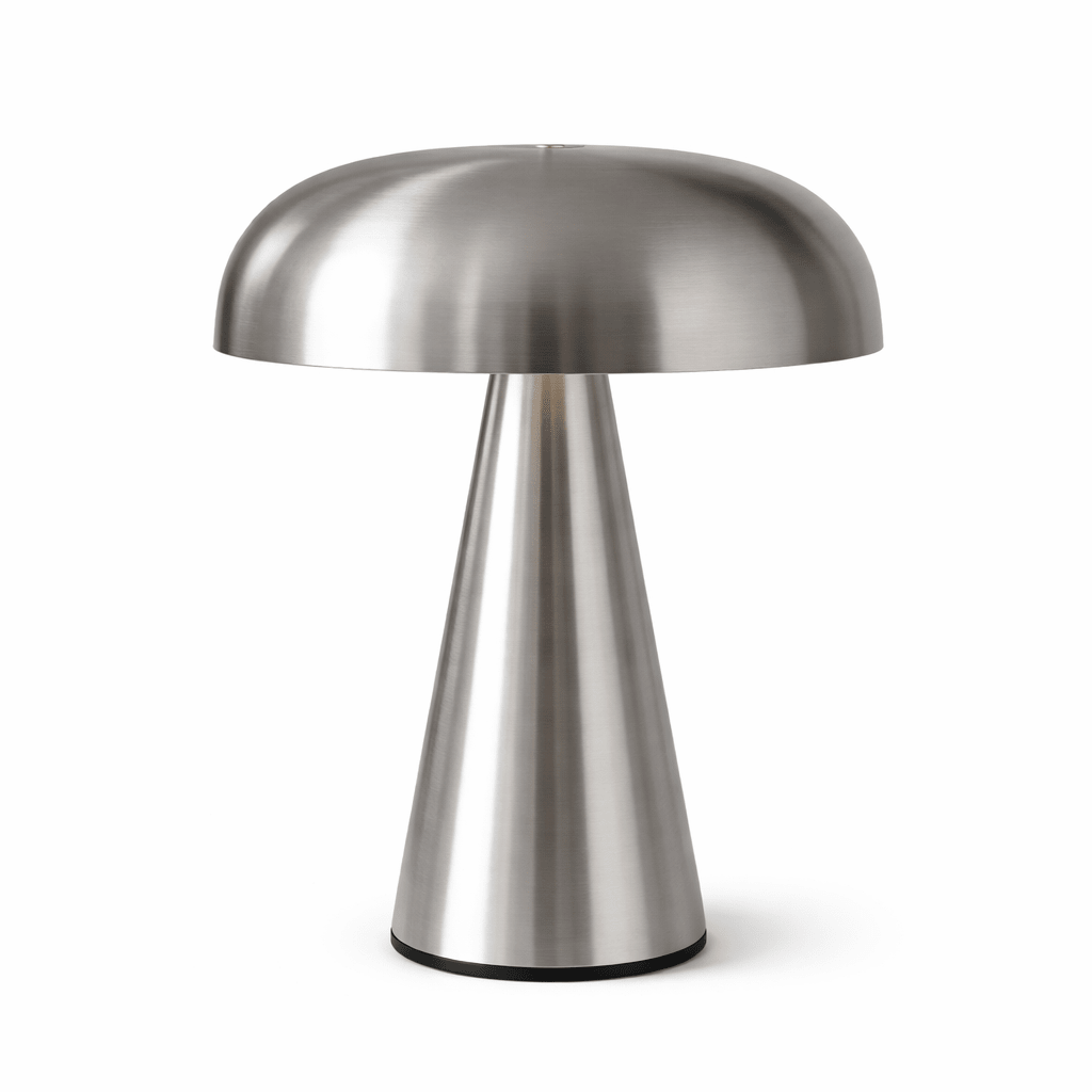 LED Table Lamp | Retro Cordless Bedroom and Desk Lighting Table Lamps for modern home decor in Silver color