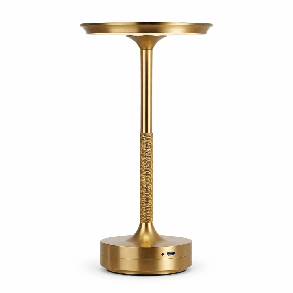 LED Table Lamp | Touch Sensor Cordless Light for Bedroom and Dining Lamps for modern home decor in Gold color