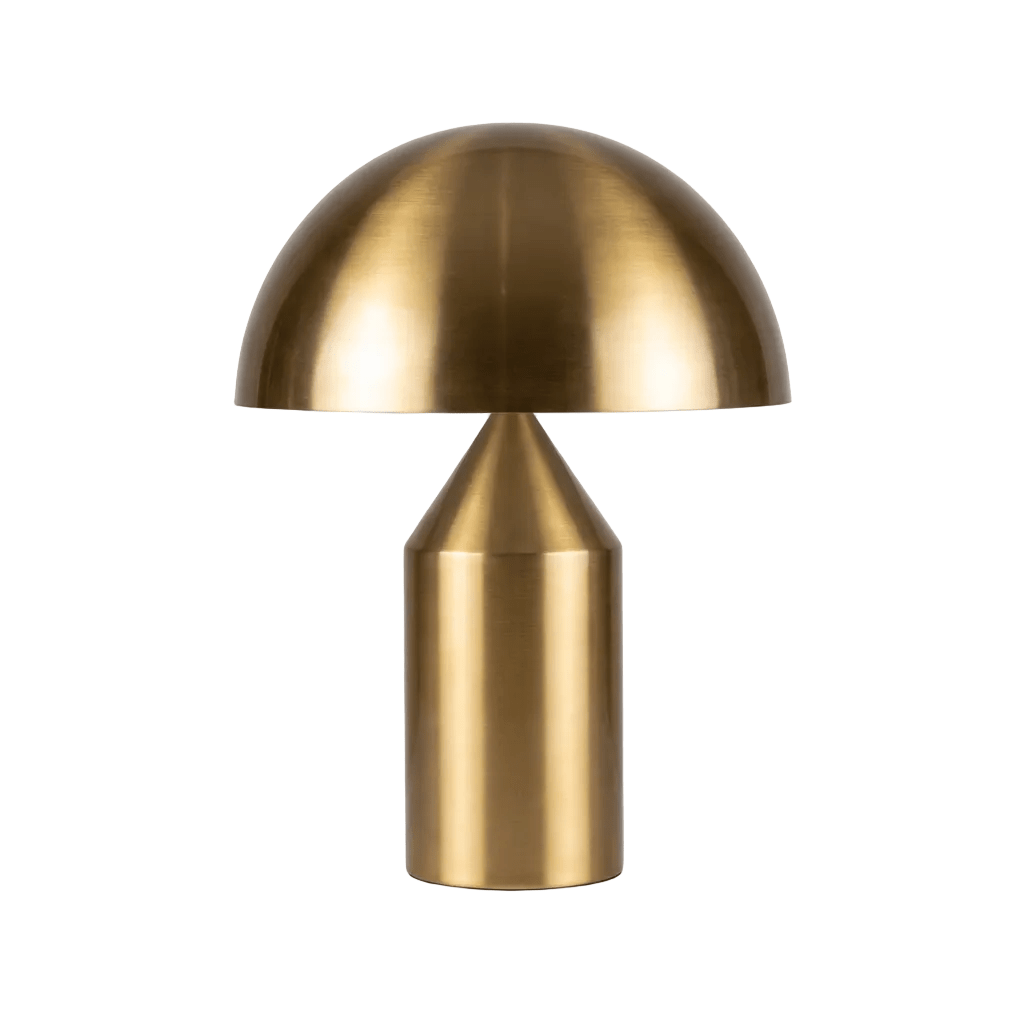 Metal Table Lamp | Modern Dome Bedside & Desk Lamp for Bedroom or Office Lamps for modern home decor in Gold color