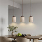 Minimalist Pendant Light | Natural Travertine Stone for Modern Interiors Pendant Lights for modern home decor in Wood color