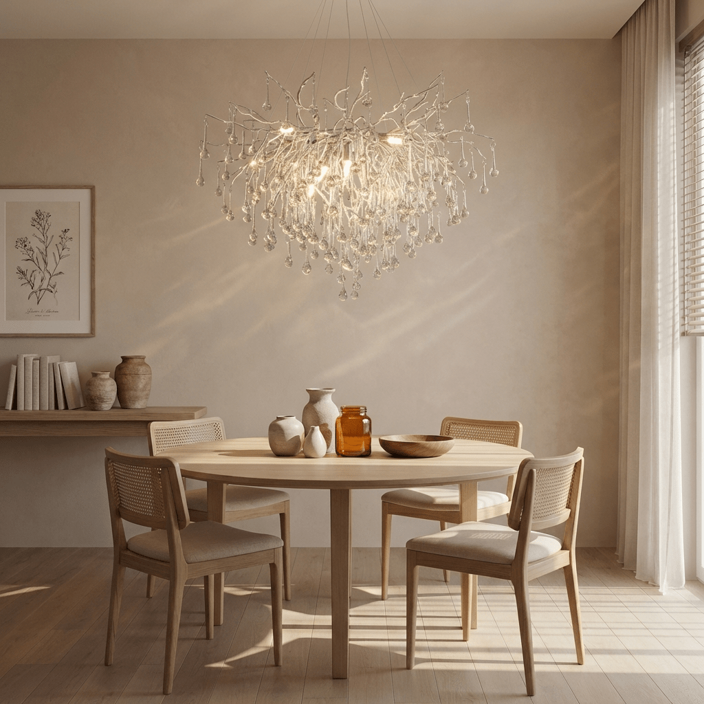 Modern Crystal Drop Chandelier | LED G9 Ceiling Light Fixture Chandeliers for modern home decor in L120xW50xH50cm color