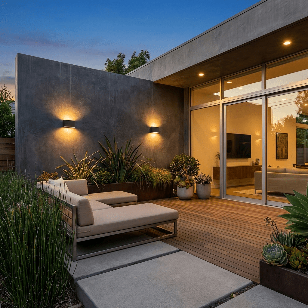 Modern LED Outdoor Wall Light | IP65 Waterproof Aluminium Sconce | Warm White Exterior Lamp Outdoor Lighting for modern home decor in Black color