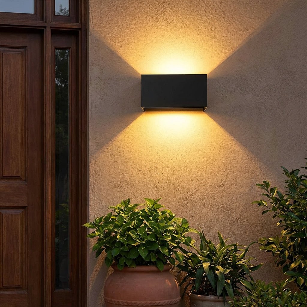 Modern LED Outdoor Wall Light | Waterproof IP65 Aluminium Exterior Sconce | 12W 24W Outdoor Lighting for modern home decor in 10cm color