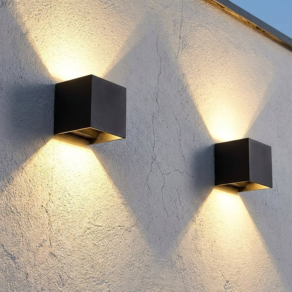 Modern LED Outdoor Wall Light | Waterproof IP65 Aluminium Exterior Sconce | 12W 24W Outdoor Lighting for modern home decor in 10cm color