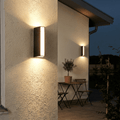 Modern Minimalist Linear LED Outdoor Wall Sconce | IP65 Waterproof Garden & Porch Light | Black Finish Outdoor Lighting for modern home decor in 22cm / 6W color