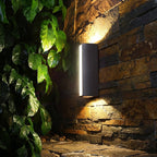 Modern Minimalist Linear LED Outdoor Wall Sconce | IP65 Waterproof Garden & Porch Light | Black Finish Outdoor Lighting for modern home decor in 37.5cm / 12W color