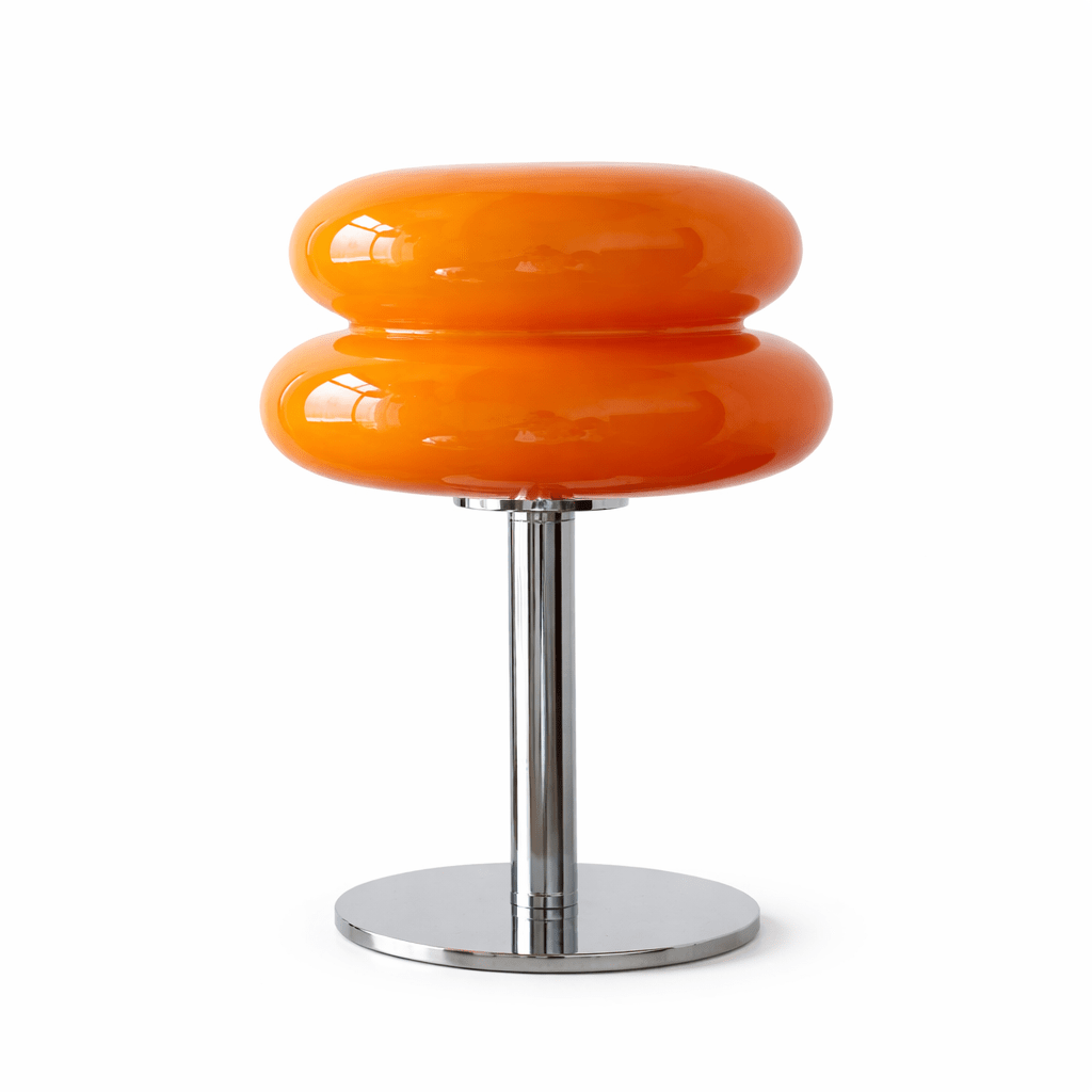 Modern Mushroom Table Lamp | Tri - Color Dimming USB Bedside Light | 9 - Level Brightness Lamps for modern home decor in Orange color