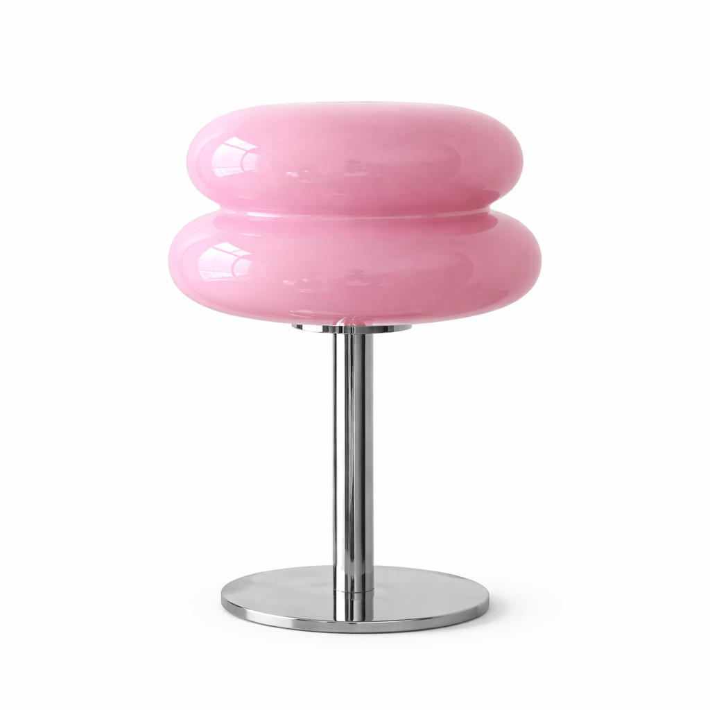 Modern Mushroom Table Lamp | Tri - Color Dimming USB Bedside Light | 9 - Level Brightness Lamps for modern home decor in Pink color