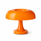 Mushroom Table Lamp | Bauhaus Style ABS Bedside Light | USB - C Dimming Desk Lamp Lamps for modern home decor in Orange color