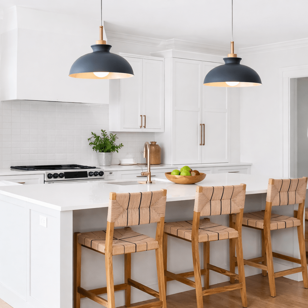 Nordic Dome Pendant Light | Adjustable Colourful Kitchen Lighting | Scandinavian Style Light Fixtures for modern home decor in Grey color