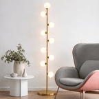 Nordic Glass Ball Floor Lamp | Minimalist LED Multi - Globe Standing Light Floor Lamps for modern home decor in Default color