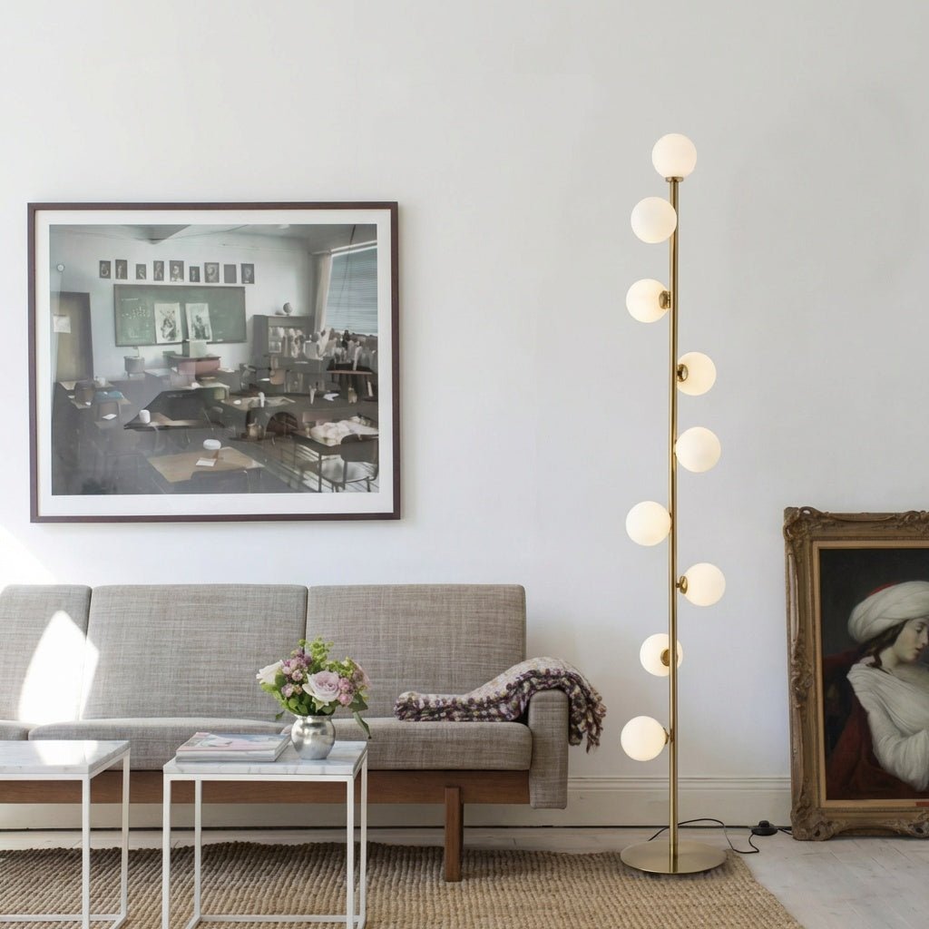 Nordic Glass Ball Floor Lamp | Minimalist LED Multi - Globe Standing Light Floor Lamps for modern home decor in Default color