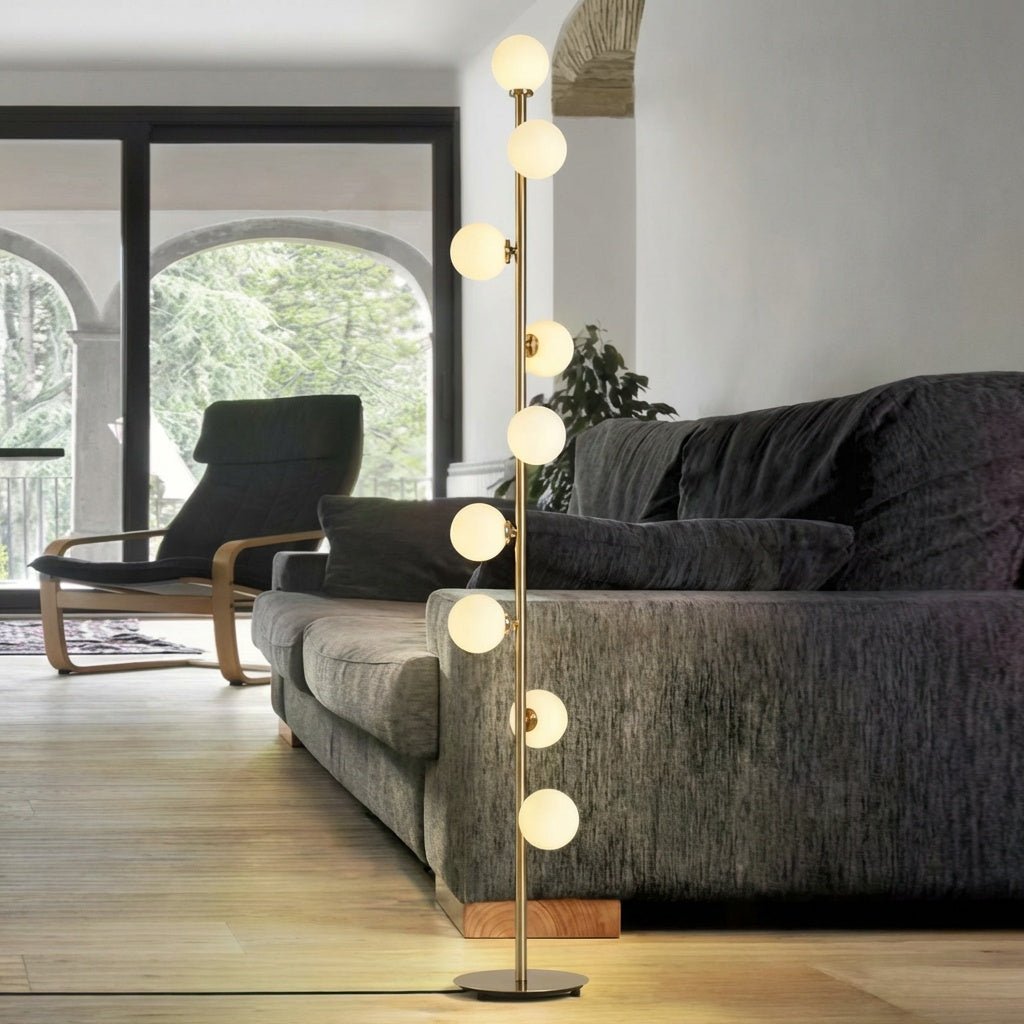 Nordic Glass Ball Floor Lamp | Minimalist LED Multi - Globe Standing Light Floor Lamps for modern home decor in Default color