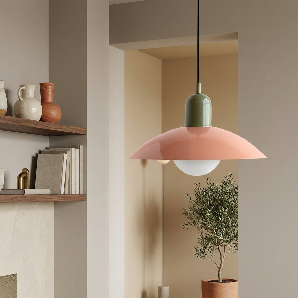 Nordic Pendant Light | Minimalist Iron Design for Kitchen Pendant Lighting Lighting for modern home decor in Pink color
