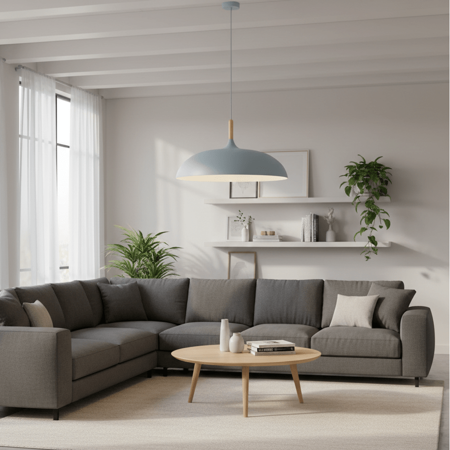 Nordic Pendant Light | Wood and Iron Scandinavian Kitchen Island Lighting Pendant Lights for modern home decor in Black color