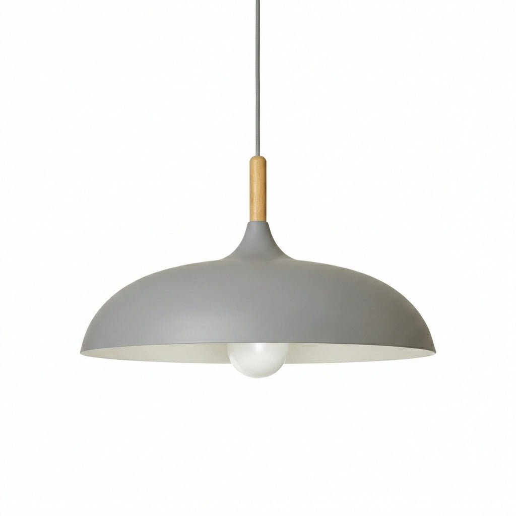 Nordic Pendant Light | Wood and Iron Scandinavian Kitchen Island Lighting Pendant Lights for modern home decor in Grey color