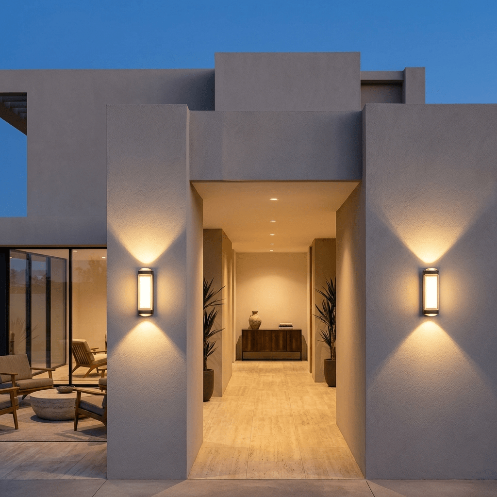 Outdoor Wall Light | IP65 Waterproof Up & Down LED Exterior Wall Sconce Outdoor Lighting for modern home decor in White color