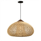 Rattan Pendant Light | Handmade Eco - Friendly Bohemian Ceiling Fixture Pendant Lights for modern home decor in Natural color