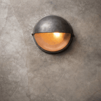 Retro Industrial Outdoor Wall Light | IP65 Waterproof Metal Glass Exterior Lamp Outdoor Lighting for modern home decor in Silver color