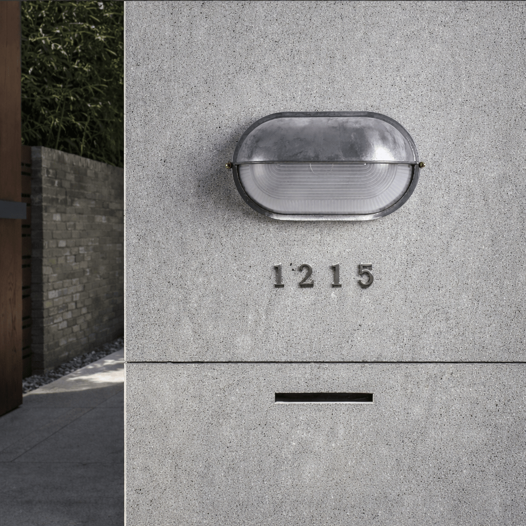 Retro Industrial Outdoor Wall Light | IP65 Waterproof Metal Glass Exterior Lamp Outdoor Lighting for modern home decor in Silver color