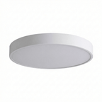 Round LED Flush Mount Ceiling Light | Ultra - Slim Iron Body with Acrylic Shade Ceiling Lights for modern home decor in White color
