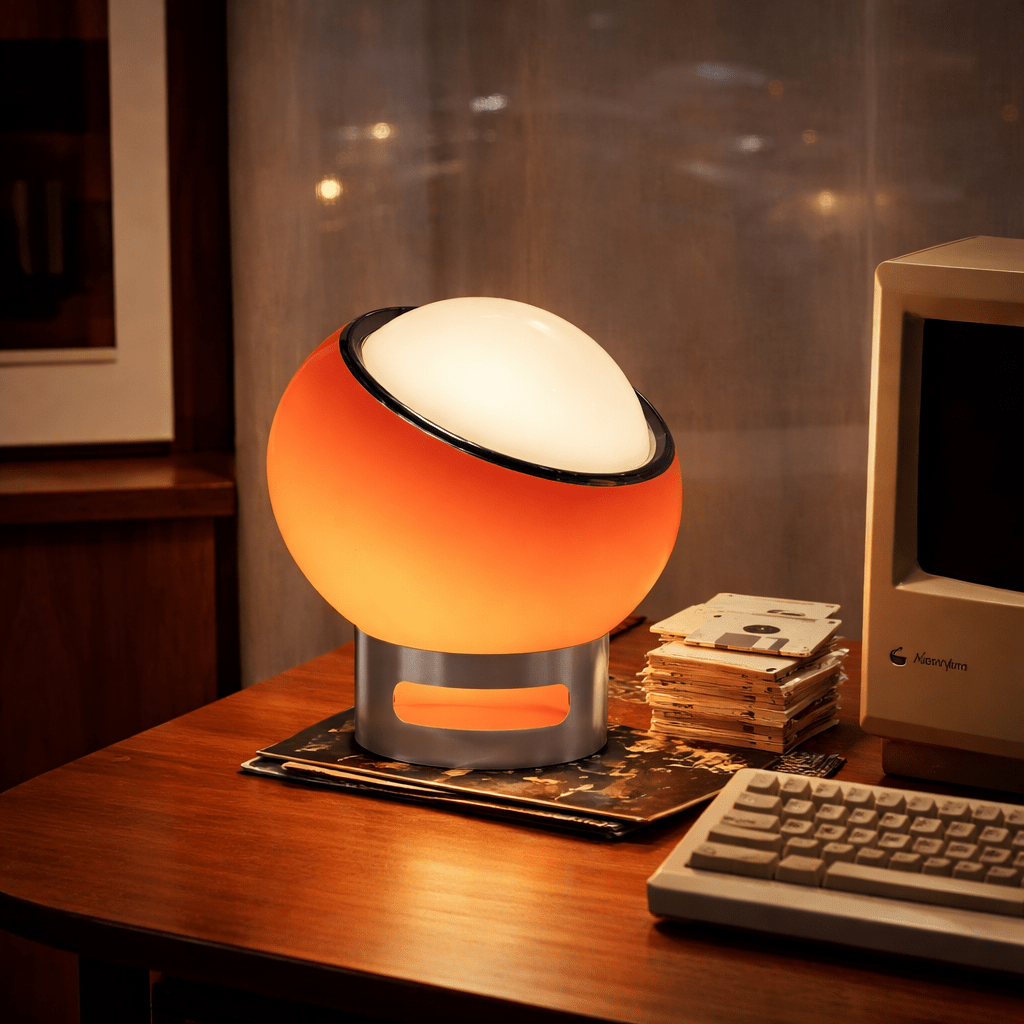 Table Lamp | Opal Glass LED Table Lamp with Stainless Steel Base for Bedroom and Living Room Lamps for modern home decor in Red color