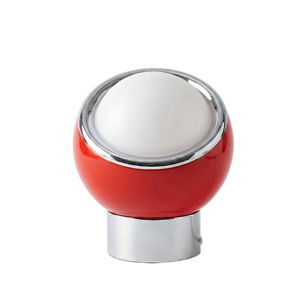 Table Lamp | Opal Glass LED Table Lamp with Stainless Steel Base for Bedroom and Living Room Lamps for modern home decor in Red color